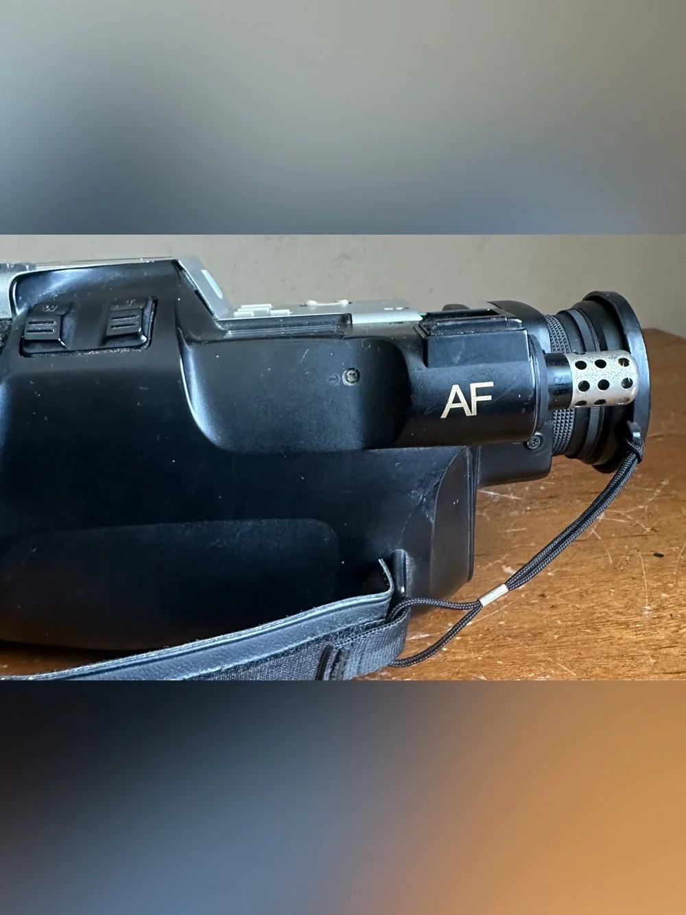 Sony Black Camcorder with Prominent Zoom Lens